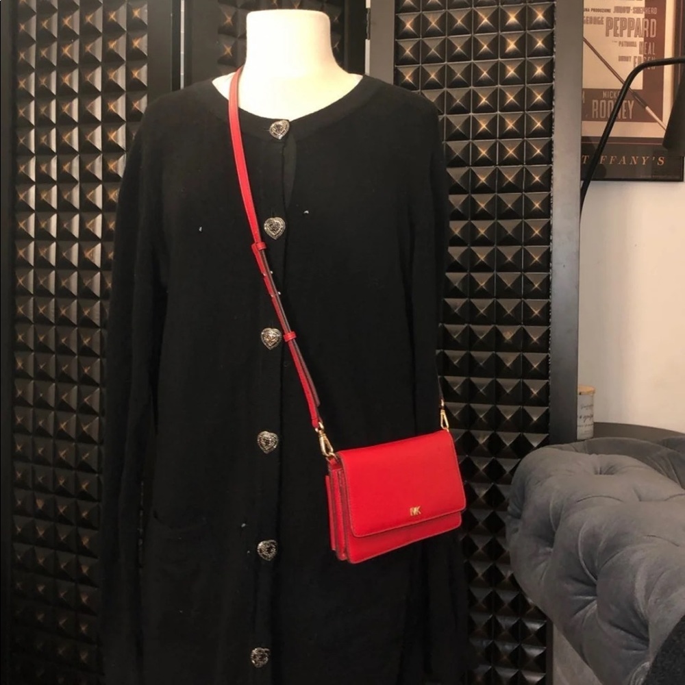 NWT Michael Kors Red Crossbody
